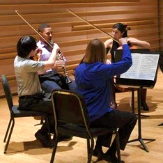 Photo of GVO members performing chamber music