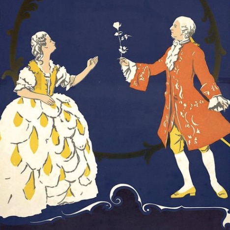 Crop of the poster for the 1925 film “Der Rosenkavalier”